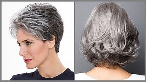 Secrets of Going Gray 😎 Fancy Long Gray Hairstyle For Over 50 | Haircut Trending 2020 | HairStyle Trick