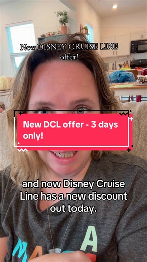 New DCL offer live now! And only for 3 days. #dcl #disneycruiseline #disneydeals