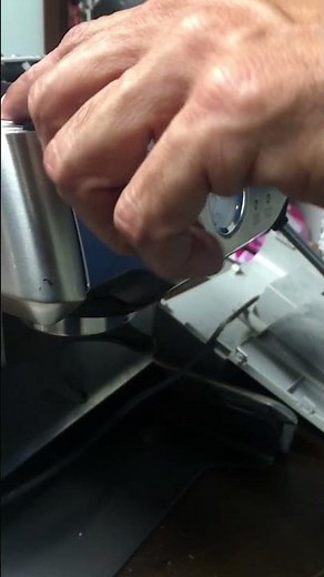 Breville Barista removing the front panel