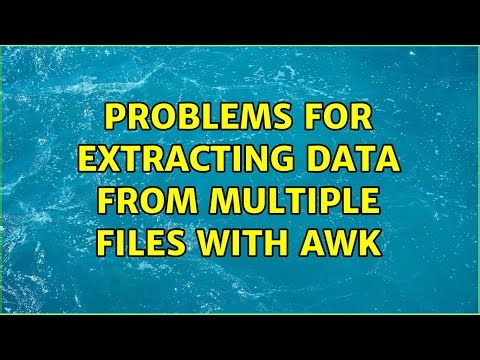 Problems for Extracting data from multiple files with awk
