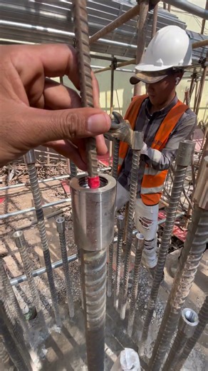 Coupler installations for columns #construction #shorts #building #civilengineeringgroups