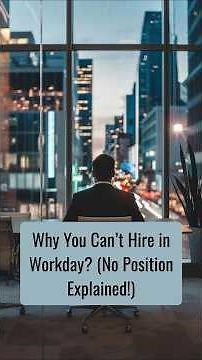 Why You Can’t Hire in Workday? (No Position Explained!) | ZaranTech #shorts