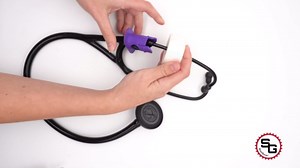 StatGear Stethoscope Tape Holder - Medical Items for Nurses, Paramedics, EMT, EMS - Pack of 2, Black