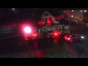 FDNY Tower Ladder 158 Responding to Fire in Queens EQ2B Siren & Airhorn