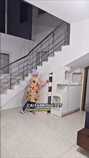 comment j'ai fabriqué un meuble sous escalier #trucsetastuces #diy #diyfrance #astuce #bricoleuse