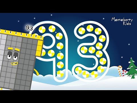Numberblocks 93 Magic Run Special Christmas - Numberblocks Adventure | Number Counting Go