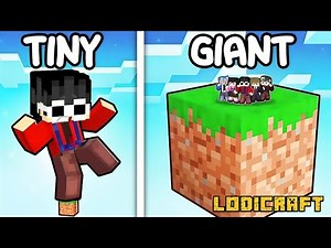 One GIANT Block vs One TINY Block in Minecraft!