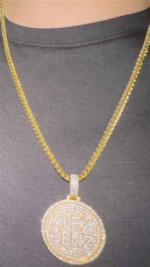 My New Favorite Gold Chain 3mm Franco🔥 14k Jesus Piece #gold #diamond #fyp #jewelry #franco