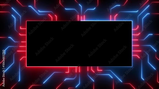 Computer Processing and organizing data. Abstract high tech Artificial intelligence data mining, modern computer technology surface. Digital Data moving on Circuit Board and CPU loop backgrounds. 4k