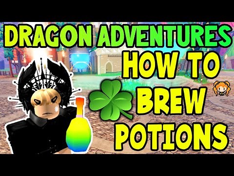 HOW to BREW POTIONS, Get ELIXIR & FREE Bottle! Roblox Dragon Adventures 🍀 + Fast Way to Get Coins!