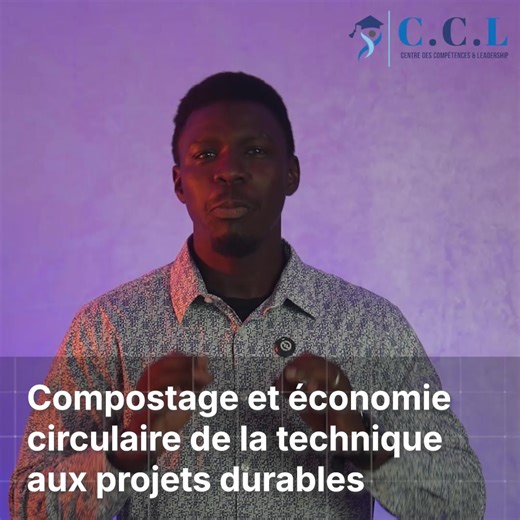Apprenez à mettre en place des projets de compostage participatifs et durables Formation sur techniques de compostage, gouvernance et économie verte Ouverte aux ONG, décideurs publics, startups vertes et étudiants en environnement 32 h de cours interactifs et certifiants en e-learning Double certification Maroc – Royaume-Uni | CCL - Centre des Compétences & Leadership