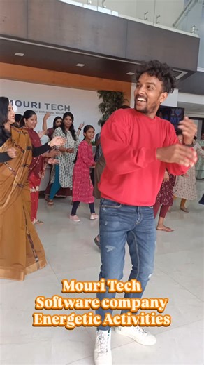 _Vijay_Dance_Choreographer_ on Instagram: "Mouri tech 🥳 Energetic Activities lots of fun 🤩 . . . @vijay_vijeesh_vizag . Tq Shruti Mam 🥰 . #software #hardwork #energtic #staff #vizagchoreographer #corporatechoreographer #onthespotdance #insta #instamood #instagram #lovetodance #vijayvijeeshvizag #weddingchoreography #vizagevents #office #dancingirls #employee #employees #bollywood #active #trend #paramsundari"