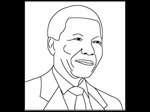 How To Draw Nelson Mandela. Pencil sketch. ( Step by step)