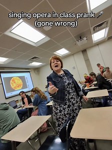 singing opera in class prank 😭🎤 #publicprank #comedy #prank | singing opera in public