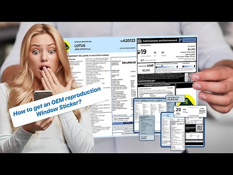 How To Get Window Sticker Lookup by VIN? | Decoding Your Car's Original Window Sticker
