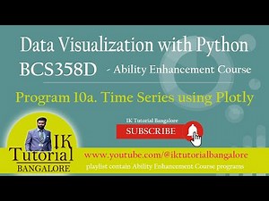 10a Python program to draw Time Series using Plotly Libraries | Data Visualization with Python | VTU
