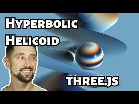 Hyperbolic Helicoid with three.js #1