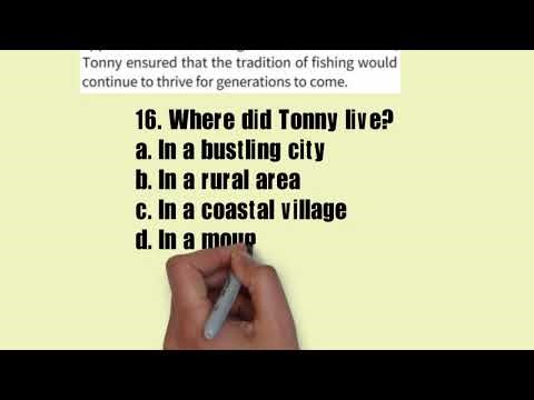 16. Where did Tonny live?