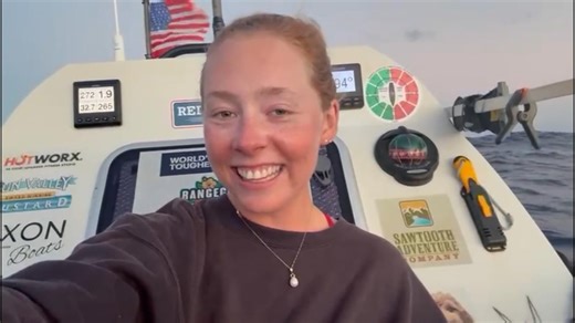 25-year-old American woman to finish solo row across Atlantic