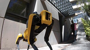 Lab scientists have created a system that can map radiation in 3D in real time. Now they’re testing how to integrate their suite of sensors with robotic systems that can autonomously investigate radiation areas. https://newscenter.lbl.gov/2023/10/11/making-rad-maps-with-robot-dogs/ #RobotDog #BringingScienceSolutionsToTheWorld U.S. Department of Energy | Berkeley Lab
