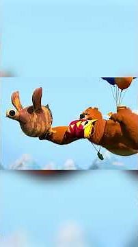 Balloon Flight! 🎈 | Grizzy and the Lemmings | #shorts #cartoons #animation