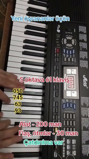Sintezator, Elektro Piano satışı Təzə