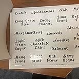 3 Pcs Square Glass Pantry Storage Containers with Bamboo Airtight Lid and 248 Clear Pantry Labels Preprinted - 74oz Thicken Glass Food Storage Jars for Coffee, Cookie, Tea, Sugar, Spice