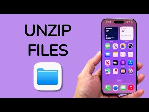 ANY iPhone How To UnZip Files!