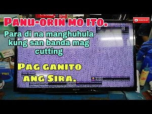 How to repair sony led tv double image problem.