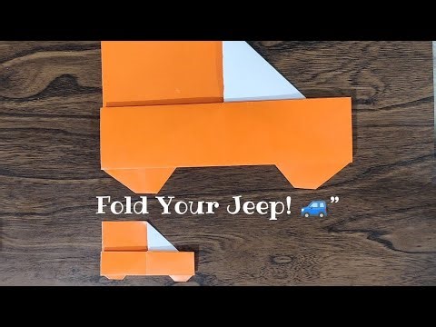 Easy Origami Jeep 🚙 | Fun Paper Car Craft for Kids and Beginners/ آموزش اوریگامی ماشین جیپ 🚙