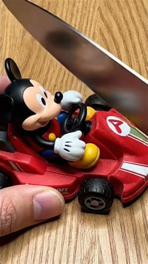 Funny Mickey Mouse Car Cutting ASMR #shorts #asmr #mickeymouse