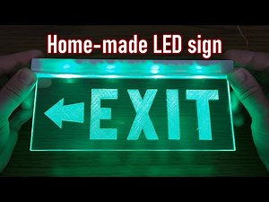 How to make a simple LED sign at home