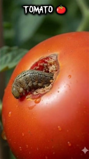 Tomato Fruit borer|Tomato 🍅|#shorts#organicpestcontrol#viral#tomatoplant#gardeningtips#agriculture