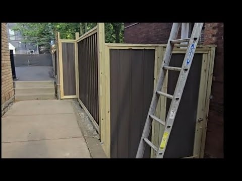 Making a Fence out of METAL ROOFING