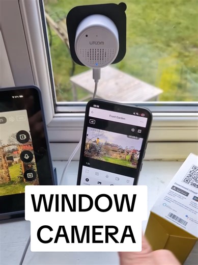 This window camera ticks all the boxes: motion sensor, motion alerts, memory card slot for recording, two way talk and lots more features and settings. Ideal for home security and small businesses. You can also buy the angled window mount to use with it if you want to adjust the viewing angle. #windowcamera #homesecurity #tiktokmademebuyit