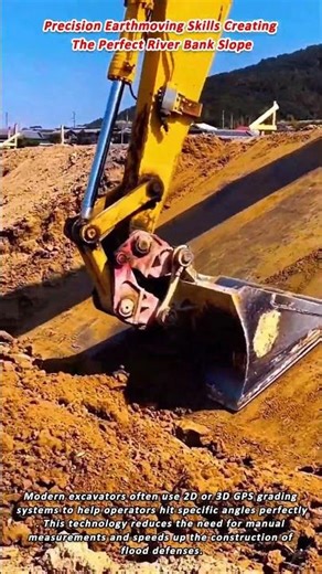 Precision Earthmoving Skills Creating The Perfect River Bank Slope
