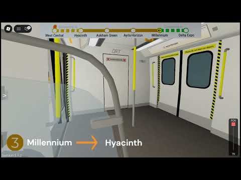 Riding the full journey of Harbour Line (Branch) at Delta Line Project on Roblox