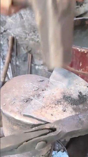 how iron shears work to cut patterns on iron plates #iron #shears #ironcutting #plates