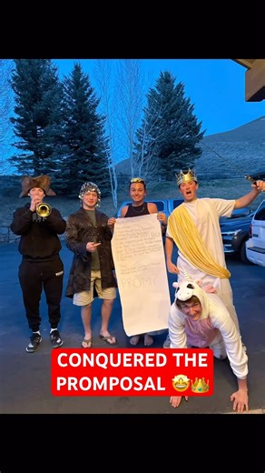 AMAZING. This is THE Promposal 😁👑😤 #shorts