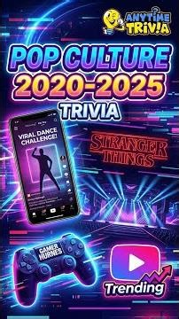 Pop Culture - 2020-2025 Trivia #Shorts