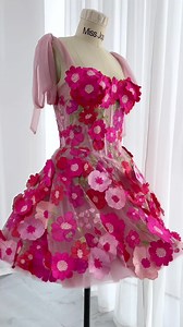 90K views · 3.2K reactions | Making a corset floral embroidery mini dress #dresses #sewing #creativeideas #fashionblogger | Miss Jophiel | Facebook