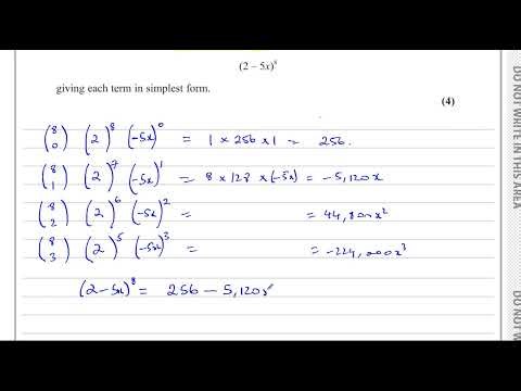 WMA12/01, (Edexcel), IAL, P2, January 2025, Q2, Binomial Expansion, Approximation