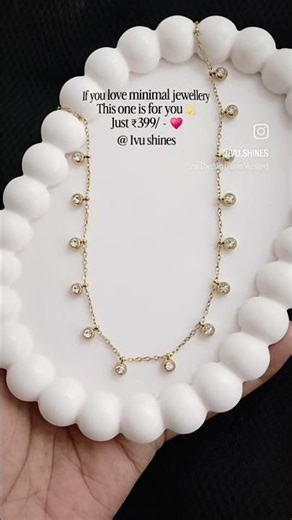 Daily wear necklace 💛No tarnish. No worries.Only ₹399 #youtubeshorts #youtube #shortvideo #shorts