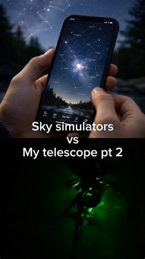 Sky simulators vs My telescope pt 2| Moon, Mars and Blood Moon #space #telescope #shorts