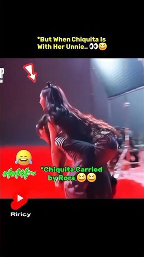 3/6 Unnie Carrying Chiquita. 😂😆 #babymonster #chiquita #wing #fypシ゚viral #shorts