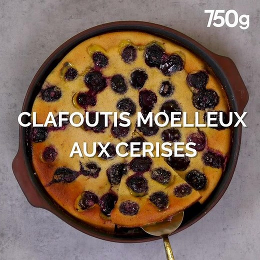 Recette du clafoutis moelleux aux cerises - 750g