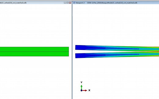【新手向】双悬臂梁（DCB）的剥离性能-CASE01_VCCT_2D
