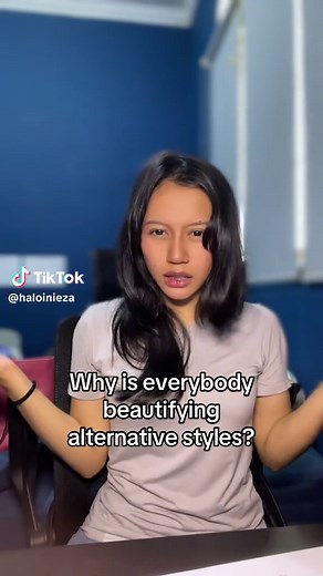 TO CLARIFY i understand that whether in gyaru or goth or any other alternative styles there are different subcultures and you don't need to be specifically a yamanba gal or wear striking c0rpse paint 24/7 to be considered gyaru/goth, but when you twist styles that are meant to rebel against beauty standards into