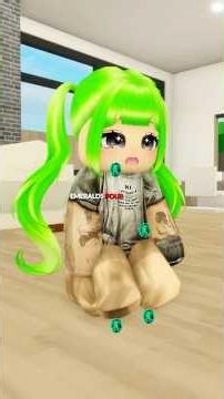 I Cry Emeralds But My Aunt Stole Them All 💎😭 #roblox #brookhavenrp
