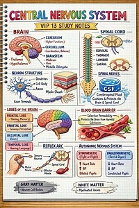 Central Nervous System Anatomy Explained | Brain & Spinal Cord | CNS #shorts #reels #anatomy #exam